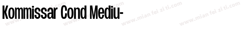 Kommissar Cond Mediu字体转换